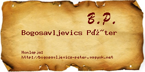 Bogosavljevics Péter névjegykártya